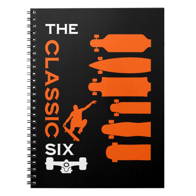 Caderno Espiral Tipos de skate (Frente)