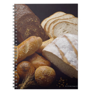 Caderno Espiral Tipos diferentes de pão do artesão