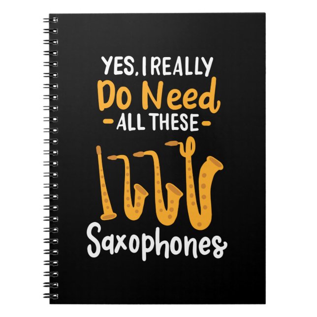 Caderno Espiral Tipos saxofone (Frente)