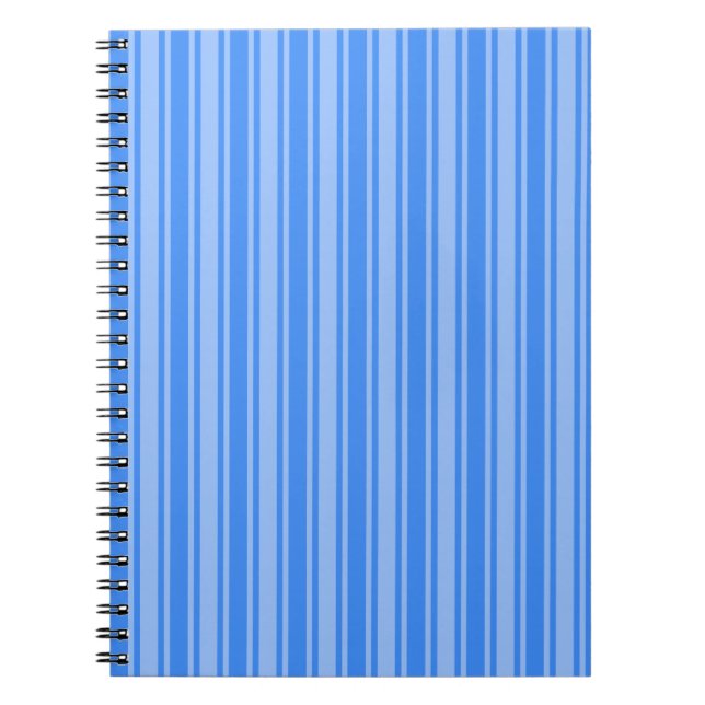 Caderno Espiral Tiras de doces azuis (Frente)