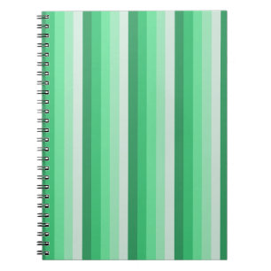 Caderno Espiral Tiras de sombra verdes