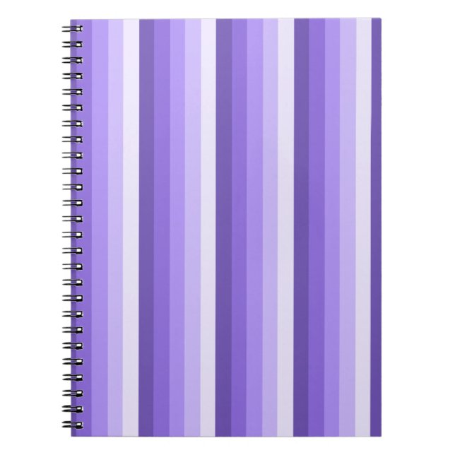 Caderno Espiral Tiras de sombra violeta (Frente)