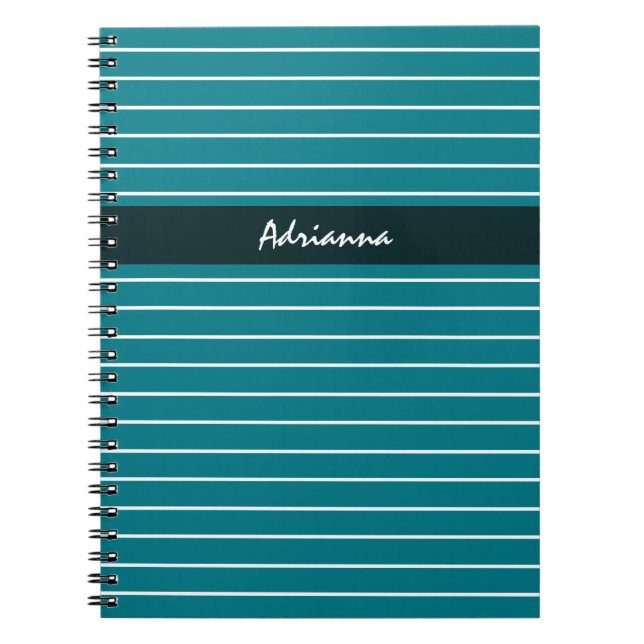 Caderno Espiral Tiras Típicas Modernas Com Nome (Frente)