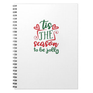 Caderno Espiral Tis The Season Enny Trendy