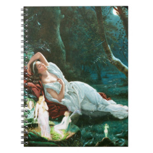 Caderno Espiral Titania Dormindo na Lua Simmons Fae Art