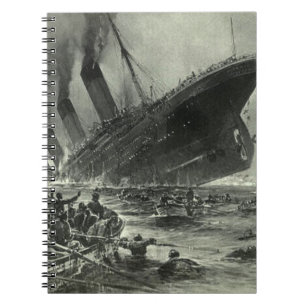 Caderno Espiral Titanic do RMS em Sinalização