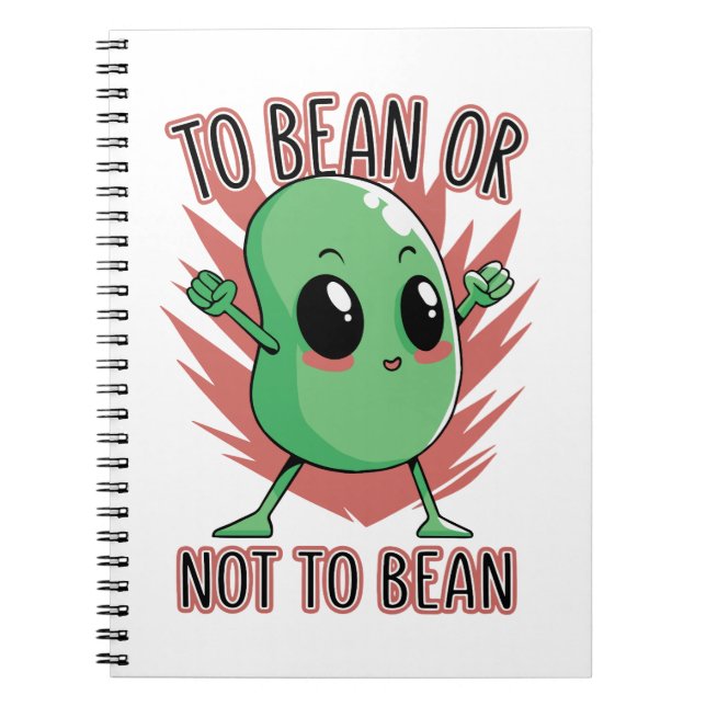 Caderno Espiral To bean or not to bean (Frente)