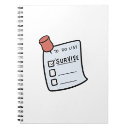 Caderno Espiral To-Do List: Survive 