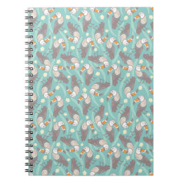 Caderno Espiral Tócanos exóticos da moda Topo do Tanque feminino