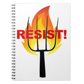 Caderno Espiral Tocha de resistência e garfo