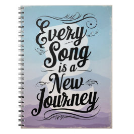 Caderno Espiral Toda Canção É Uma Nova Jornada
