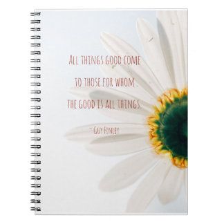 Caderno espiral "todas as coisas bom" 6,5" x8.75 "