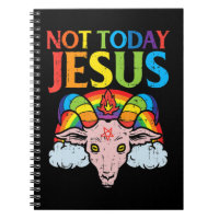 Today Not Jesus Satan Goat Satanic Rainbow Satanis