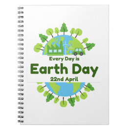Caderno Espiral Todo Dia É Dia Da Terra | Dia da Terra