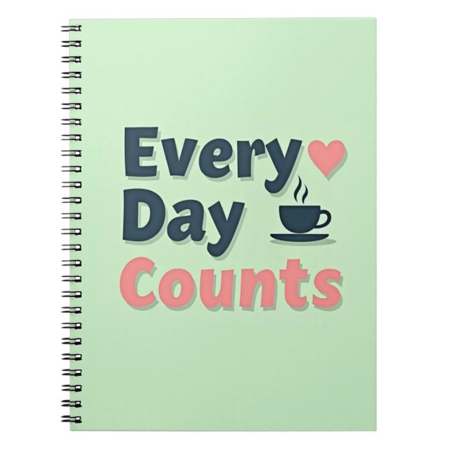 Caderno Espiral Todos os Dias Contam  (Frente)