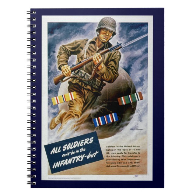Caderno Espiral Todos os Soldados não podem estar na Infantaria (Frente)