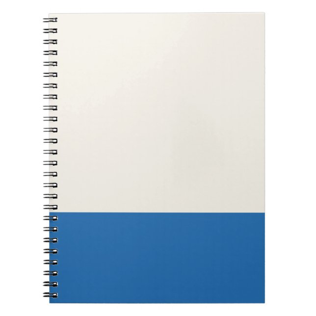Caderno Espiral Tom bege e azul (Frente)