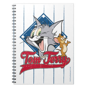 Caderno Espiral Tom E Jerry  Tom E Jerry Em Diamante De Basebol