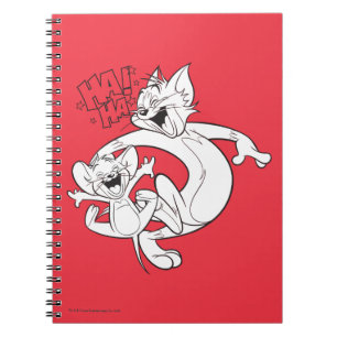 Caderno Espiral Tom e Jerry   Tom e riso de Jerry