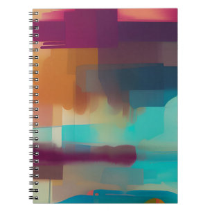 Caderno Espiral Tom vibrante retrô mistura