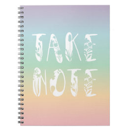 Caderno Espiral "Toma nota" Pastel Rainbow