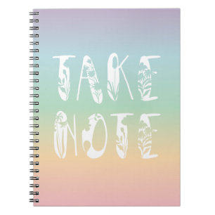 Caderno Espiral "Toma nota" Pastel Rainbow
