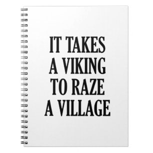 Caderno Espiral Toma Viking para raze uma vila