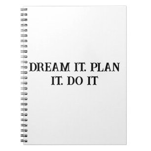 Caderno Espiral Tomador de Ação - Notebook Inspiracional para Home