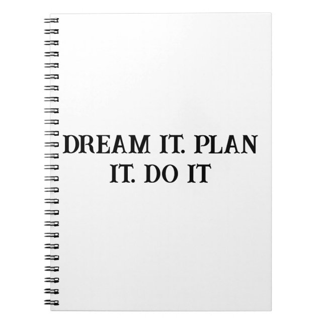 Caderno Espiral Tomador de Ação - Notebook Inspiracional para Home (Frente)