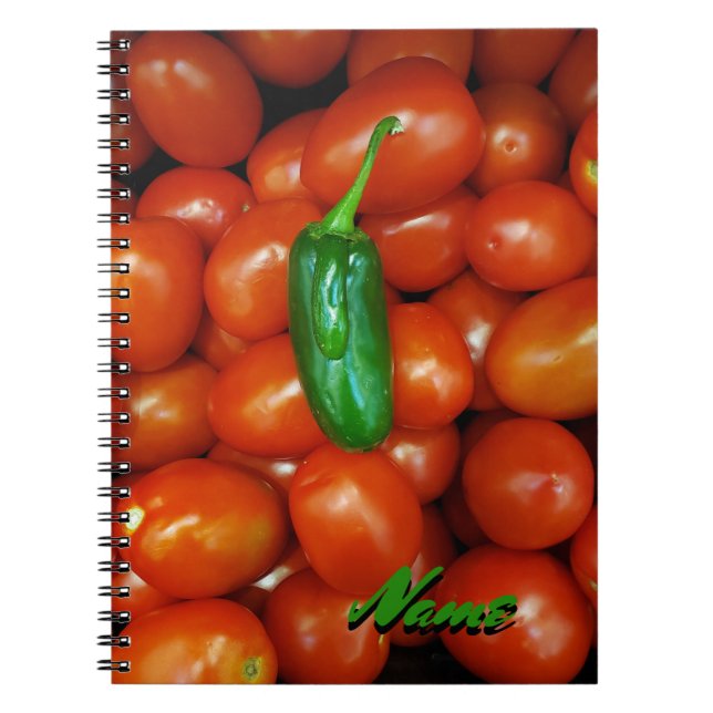 Caderno Espiral Tomates Legal de Jalapeno (Frente)