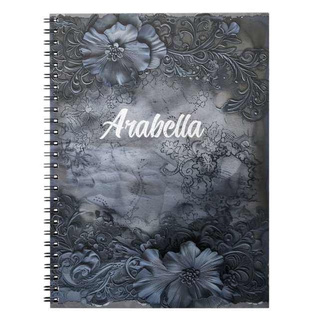 Caderno Espiral Tonelada Escura Personalizada (Frente)