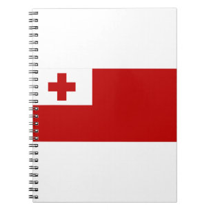 Caderno Espiral Tonga Flag