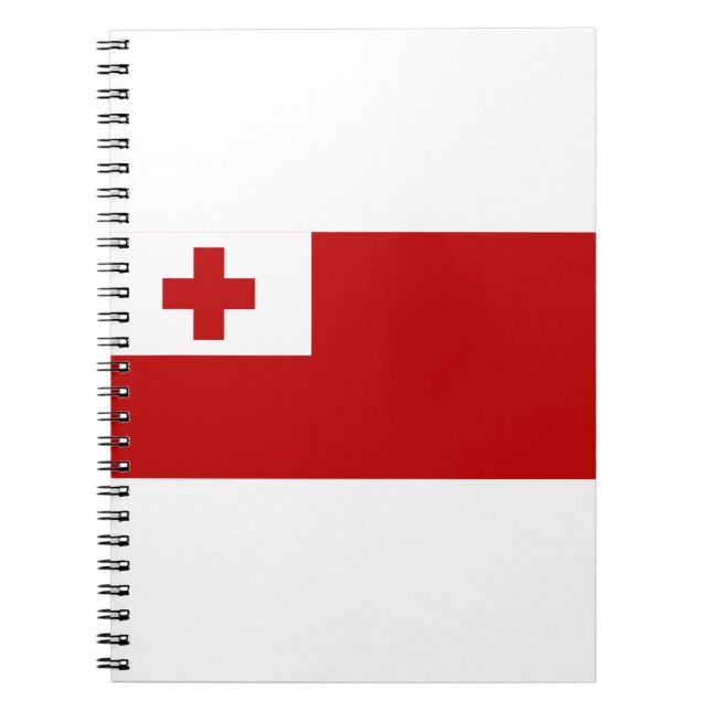 Caderno Espiral Tonga Flag (Frente)