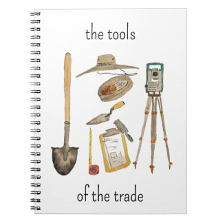 Caderno Espiral Tools of the Trade Archaeology Notebook