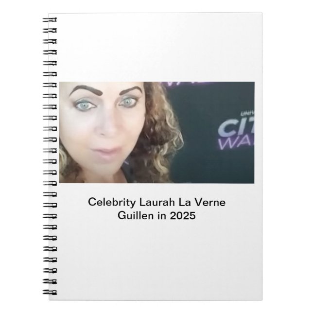CADERNO ESPIRAL #TOPCELEBRITY #LAURAHLAVERNEGUILLEN  2025 (Frente)