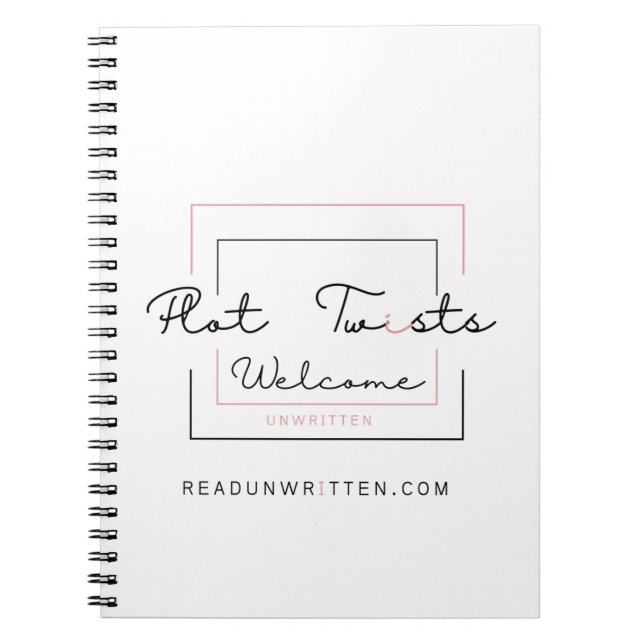 Caderno Espiral Torção do gráfico (Frente)