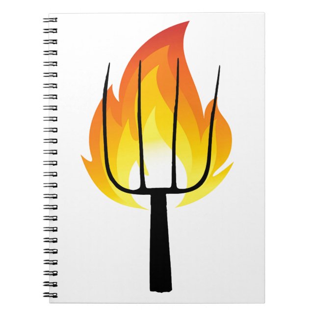 Caderno Espiral Torch e Pitchfork (Frente)