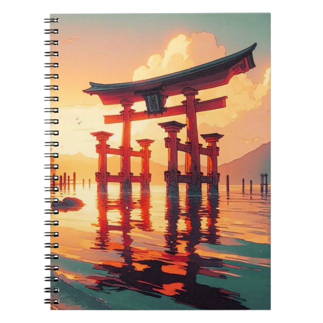 Caderno Espiral Torii da Luz Ascensão (Frente)