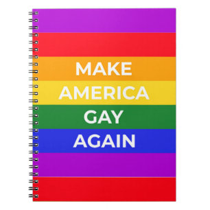 Caderno Espiral Tornar a América Gay novamente