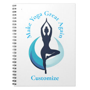 Caderno Espiral Tornar Excelente Yoga Novamente Thunder_Cove