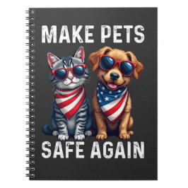 Caderno Espiral Torne os Animais de Estimação Seguros Novamente En
