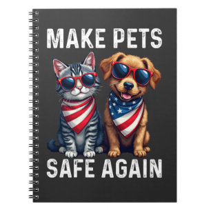 Caderno Espiral Torne os Animais de Estimação Seguros Novamente En