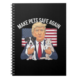 Caderno Espiral Torne os Animais de Estimação Seguros Novamente Sa