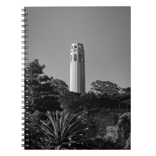 Caderno Espiral Torre Coit, São Francisco - Fotografia City (Frente)