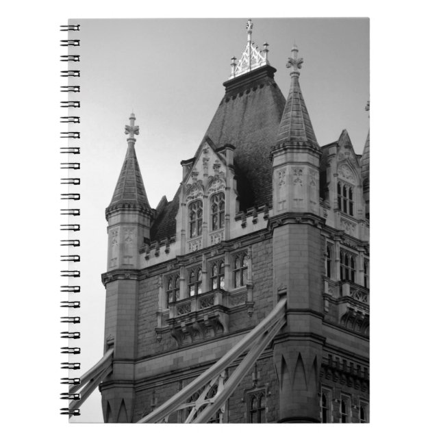 Caderno Espiral Torre de Londres Bridge Close-up (Frente)