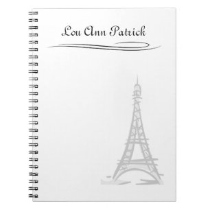 Caderno Espiral Torre Eiffel