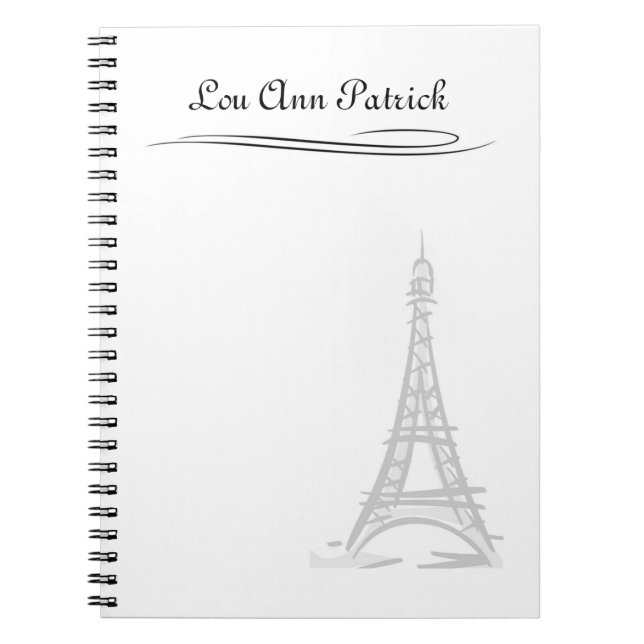 Caderno Espiral Torre Eiffel (Frente)
