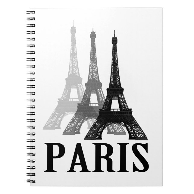 Caderno Espiral Torre Eiffel de Paris (Frente)