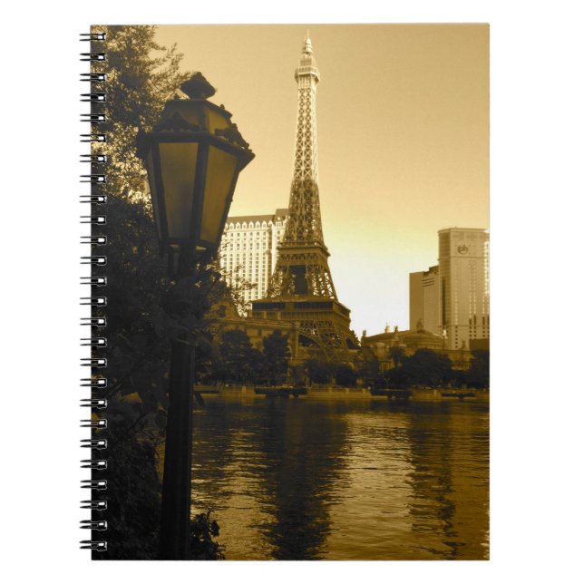Caderno Espiral Torre Eiffel em Las Vegas (Frente)