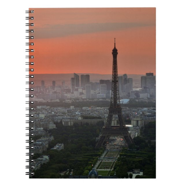 Caderno Espiral Torre Eiffel Paris Europa Viagem (Frente)